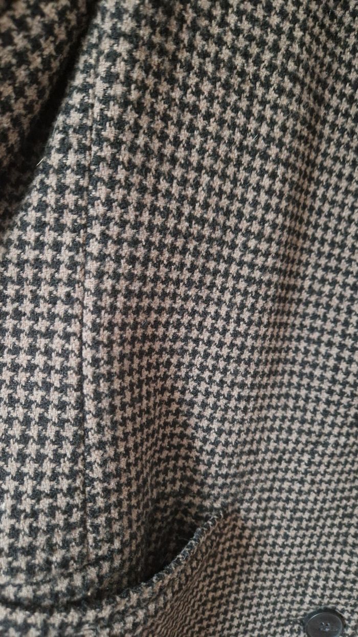 Manteau pied de poule marron et noir Kiabi - photo numéro 4