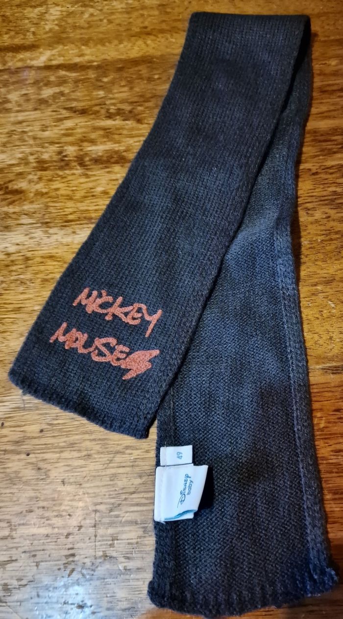 Écharpe bébé marron Mickey