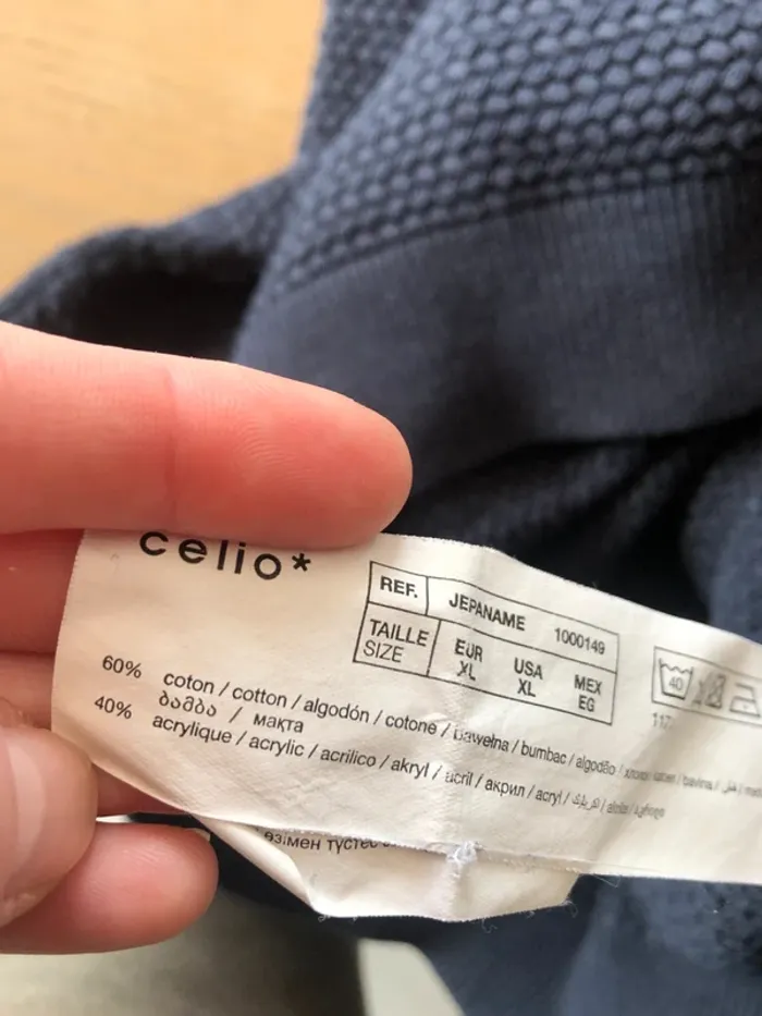 Pull marine Célio T.XL - photo numéro 4