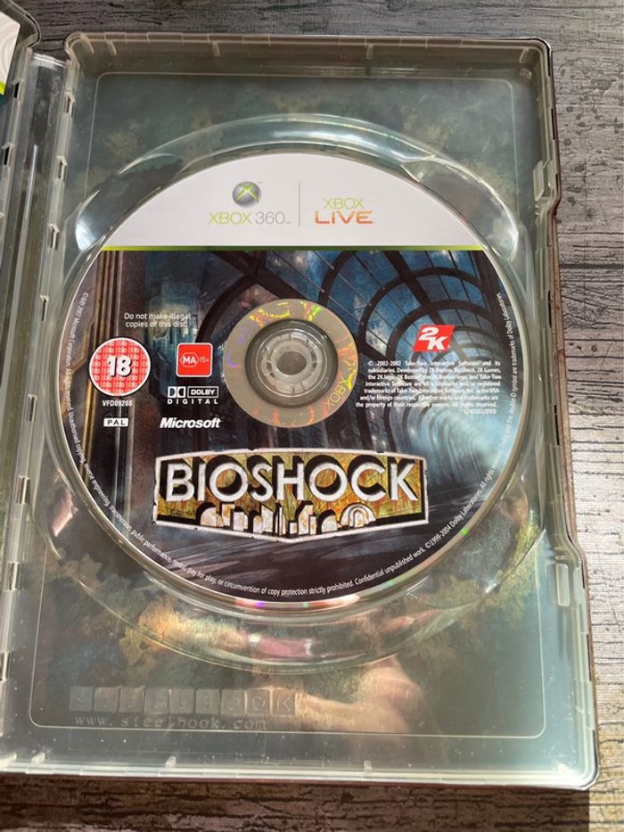 Bioshock - Xbox 360 Steelbook Complet Version Hollandaise 🇳🇱 Microsoft - photo numéro 3