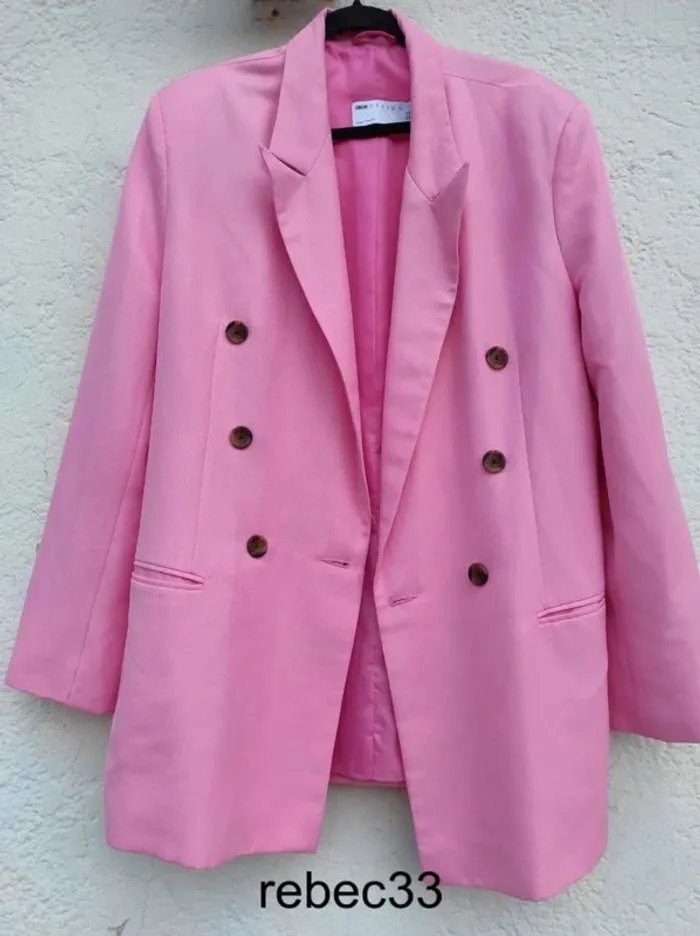 Blazer rose bonbon oversize Asos