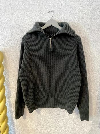 Pull Soeur Nietzsch kaki col camionneur / taille S