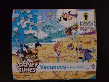Poster et Puzzle Looney Tunes - Vacances