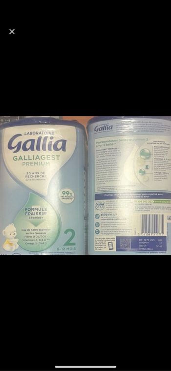 Gallia lot 2 boîtes