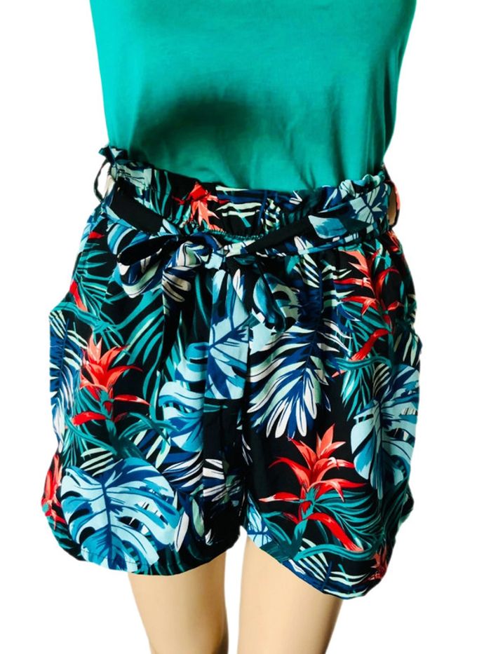 🌴Short tropical Look Estival jungle foliage summer shorts🌴 - photo numéro 5