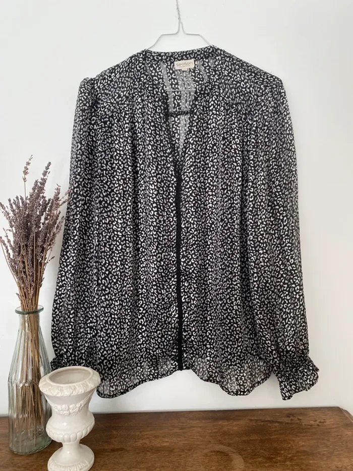 Blouse noir léopard season easyclothes
