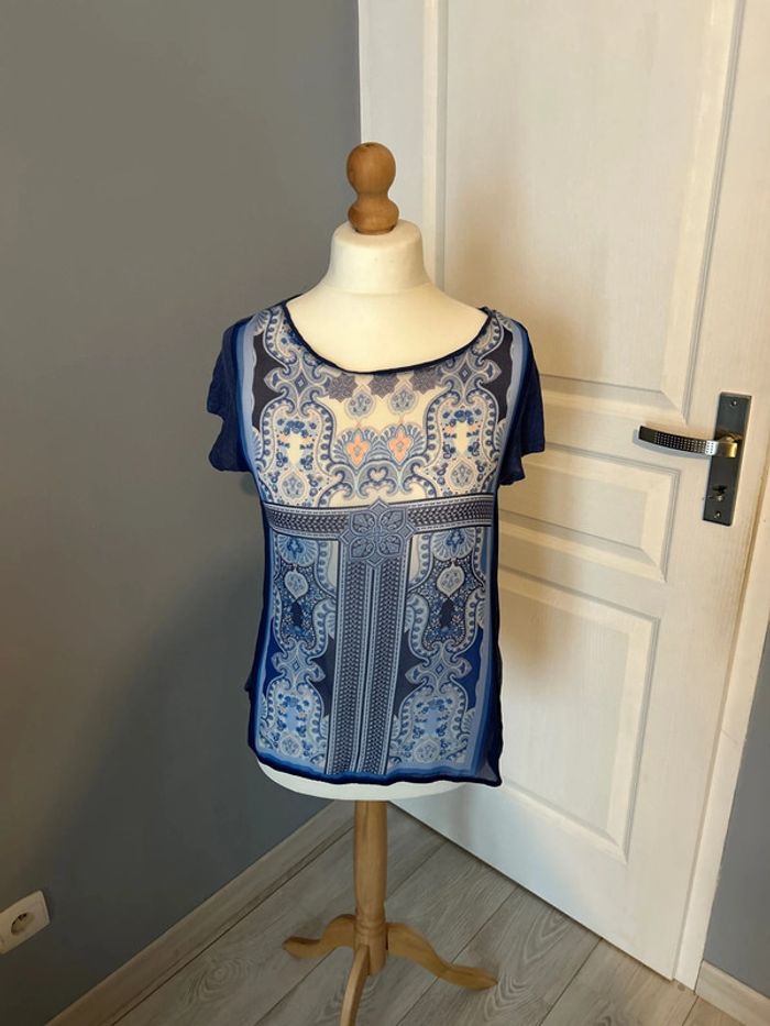 T-shirt promod effet voile devant