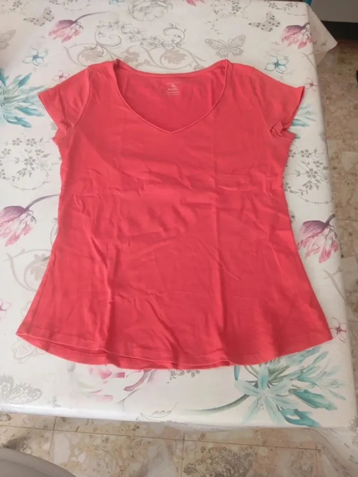 T-shirt camaïeu t L rouge