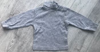 Sous pull gris 6 mois Kiabi