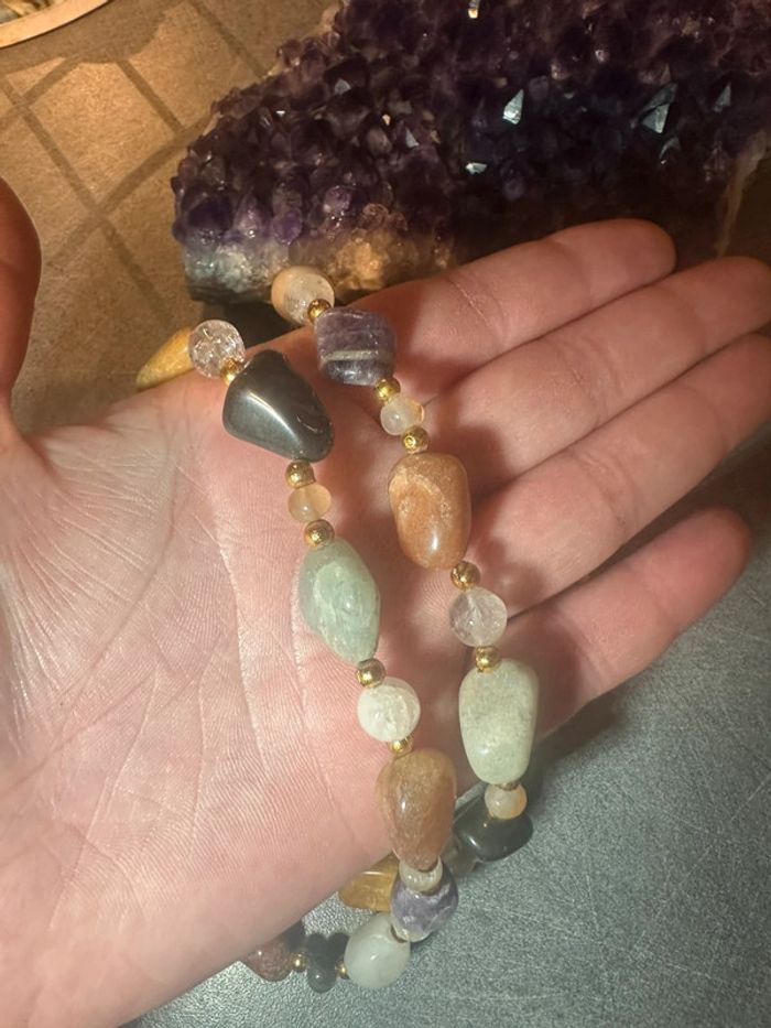 Collier pierres mélangées - photo numéro 3