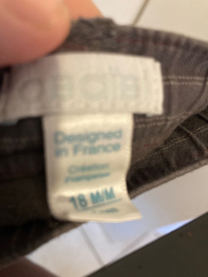 Pantalon Obaïbi 18 mois gris - photo numéro 5