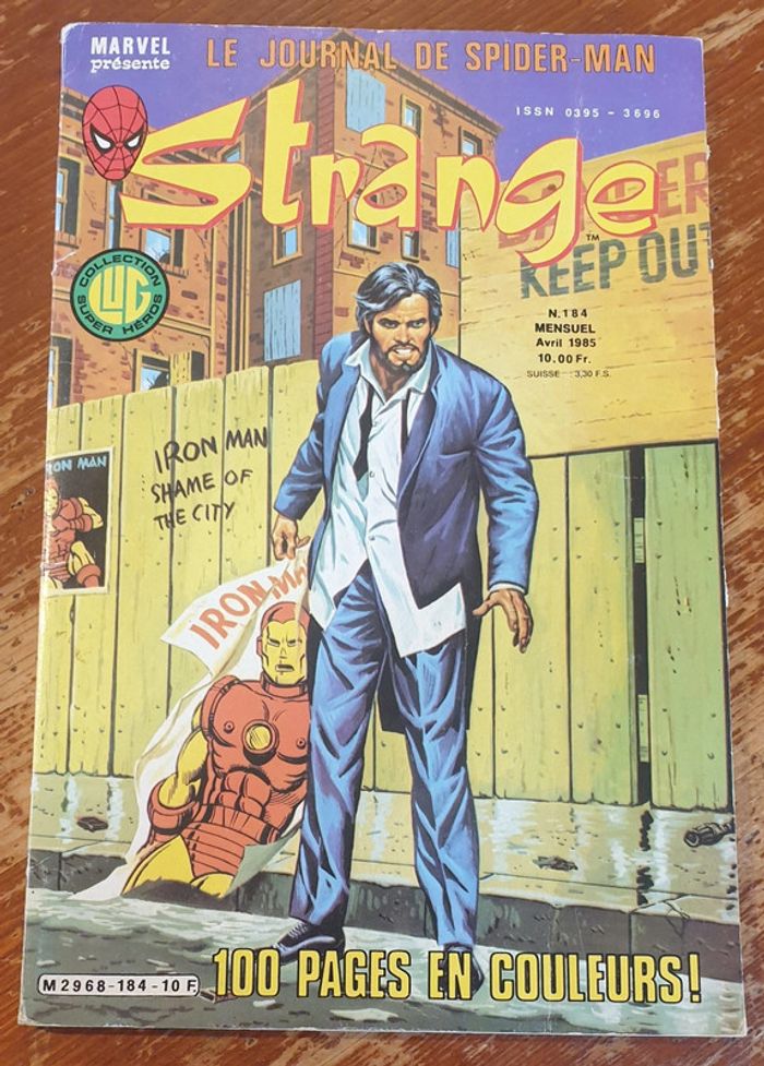 Comics Strange Marvel - Le journal de spider man - 184 avril 1985 - LUG
