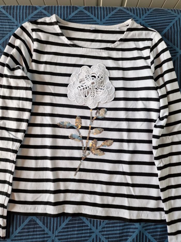 Tee-shirt manches longues fille - photo numéro 2