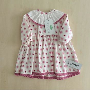 Robe fille FS baby 3 mois 62 cm NEUVE
