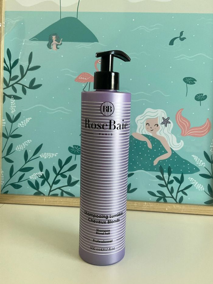 Shampoing lumière professionel 500ml Blond et Blanc Rosebaie - photo numéro 7