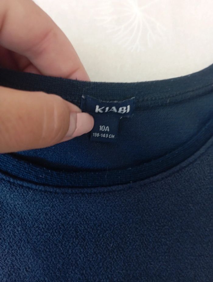 Robe manches courtes marine 10 ans Kiabi 3€ - photo numéro 2