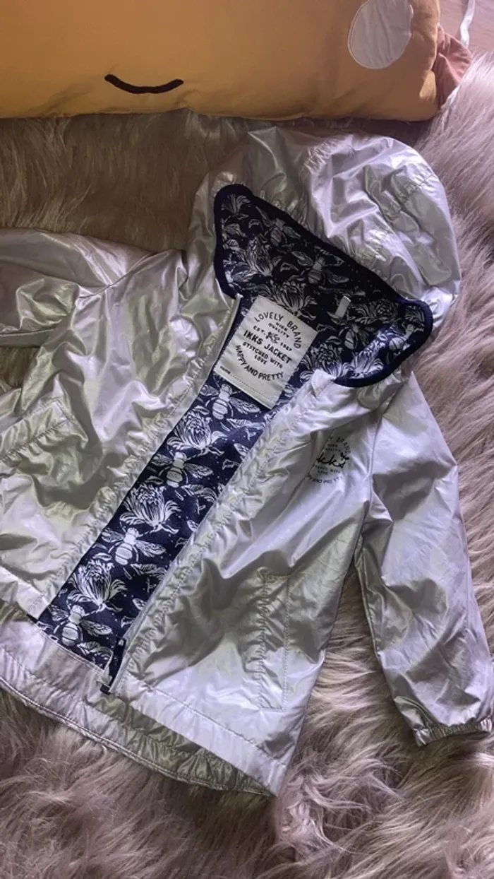 Coupe vent IKKS argenté 18 mois - photo numéro 2