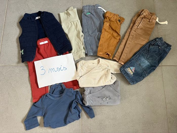 Lot vêtements garçon 3m