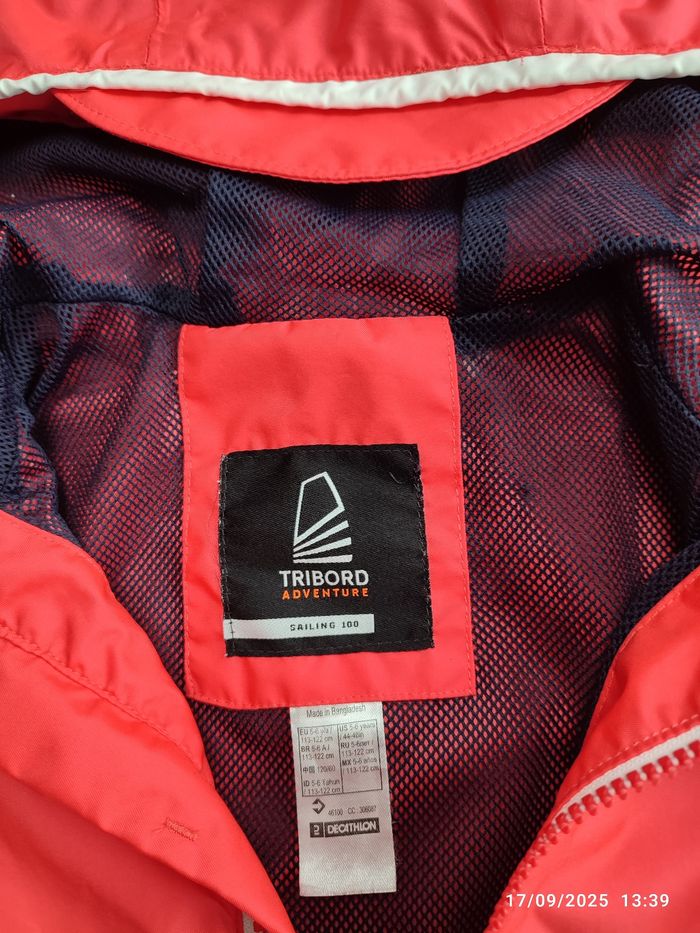 Veste imperméable tribord 5/6 ans 222cm - photo numéro 2