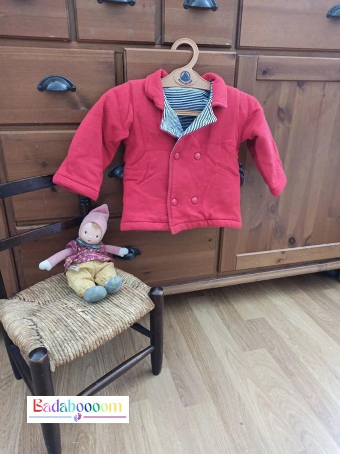 Manteau petit bateau 12 mois tbe