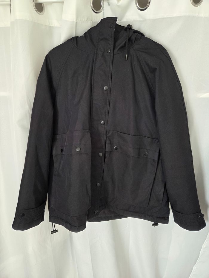 Parka noir zara