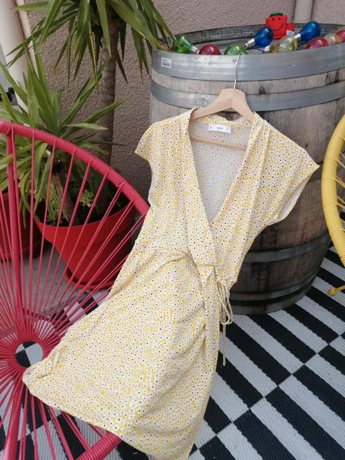 Ma petite robe jaune Mango taille S - photo numéro 2