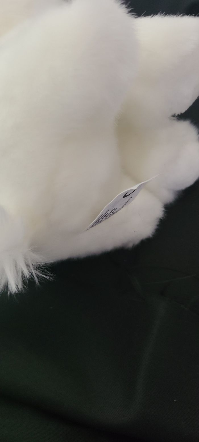 Peluche lapin blanc et rose - photo numéro 5