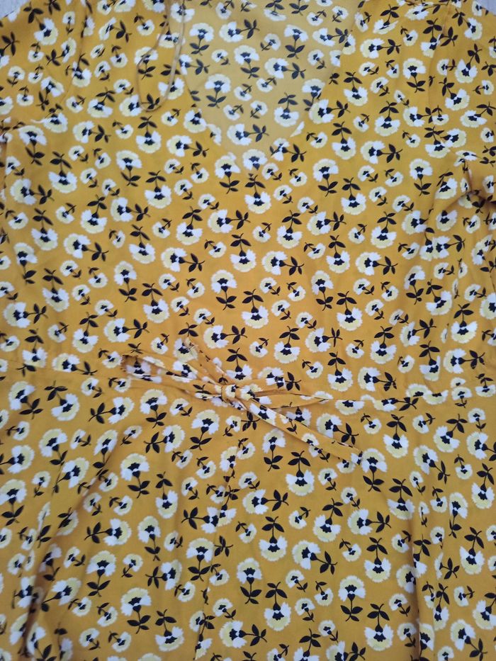 Blouse a manche jaune a motifs Gemo 36 S - photo numéro 5