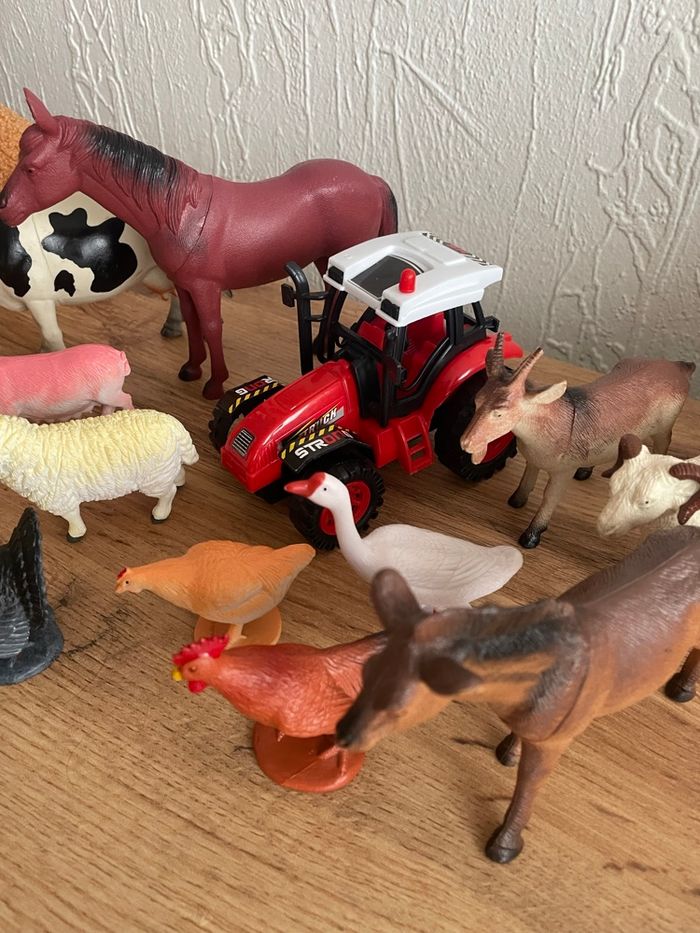 Lot/set d’animaux de la ferme + tracteur - photo numéro 5