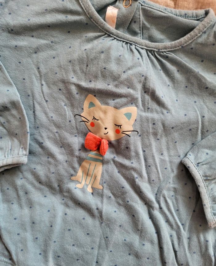 Tee shirt bleu gemo 18 mois - photo numéro 2