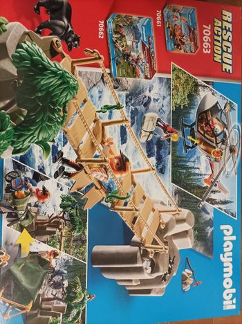 Playmobil unité de secouriste avec hélicoptère