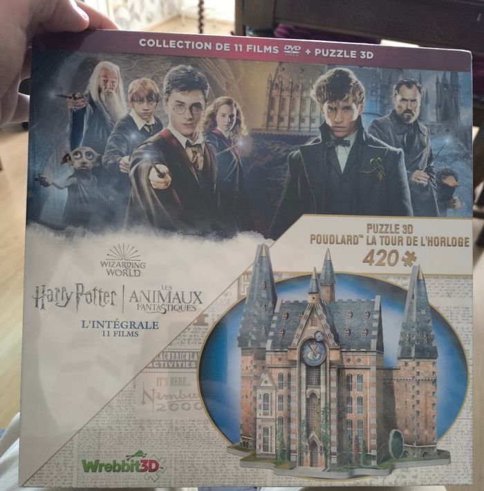 Coffret intégral harry potter+ puzzle 3D Poudlard collection magique neuf sous blister