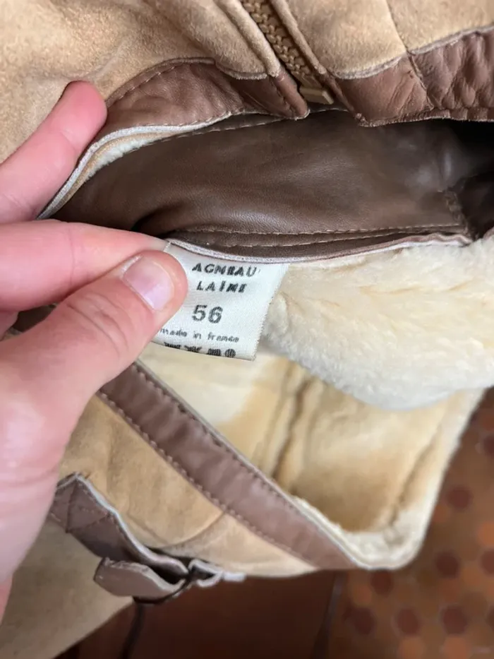 Manteau en laine de mouton véritable - photo numéro 2