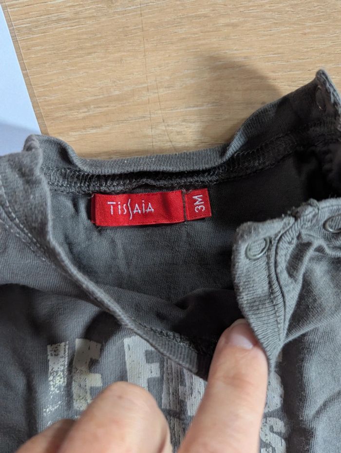 T-shirt manche longue Tissaia 3 mois - photo numéro 2