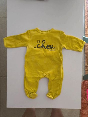 Pyjamas jaune 3 mois