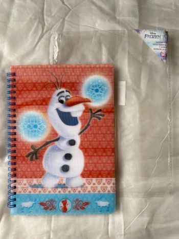 NEUF : cahier Reine des Neiges