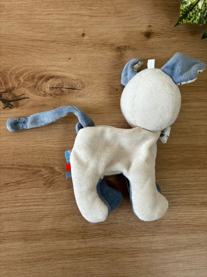 Doudou chien tout petit dandy attache sucette sucre d’orge - photo numéro 3