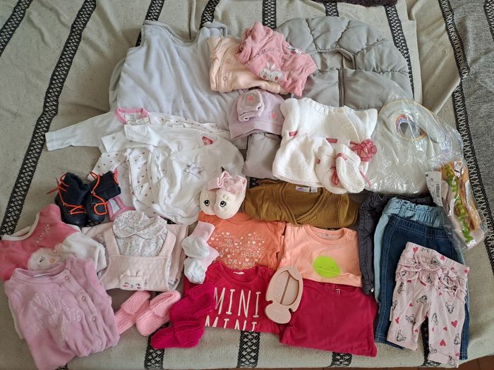 Gros lot hiver fille 0/1 mois