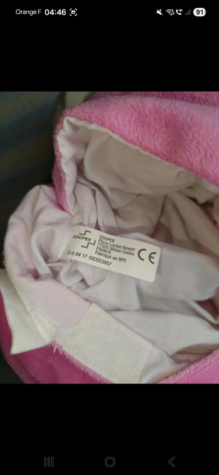 Peluche hippopotame / housse pour bouillotte ou rangement - photo numéro 4