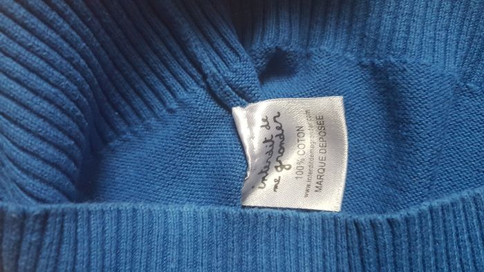 Pull garçon 8 ans bleu Interdit de me gronder - photo numéro 3