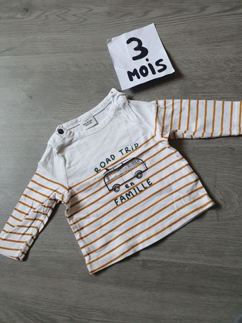 Maillot t-shirt 3mois garçon