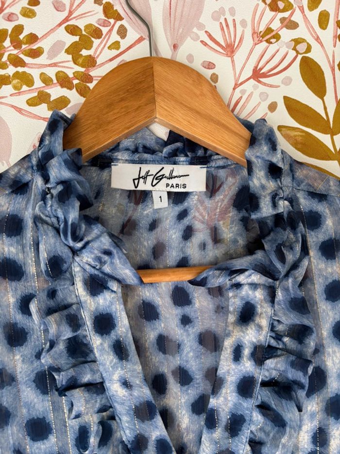 Blouse légère bohème bleu - photo numéro 2