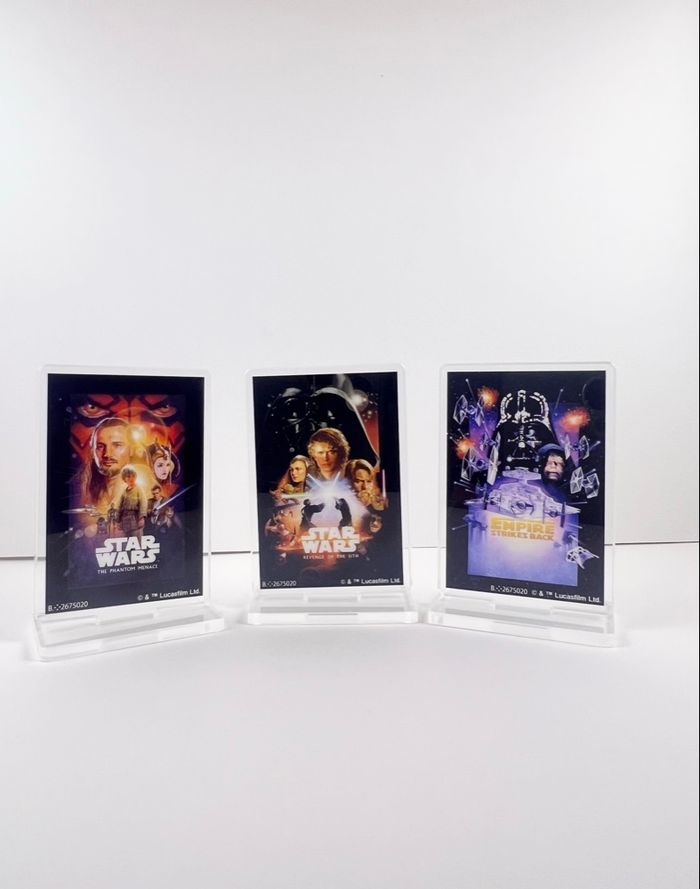 Lot 3 Mini-acrylique Affiche Star Wars
