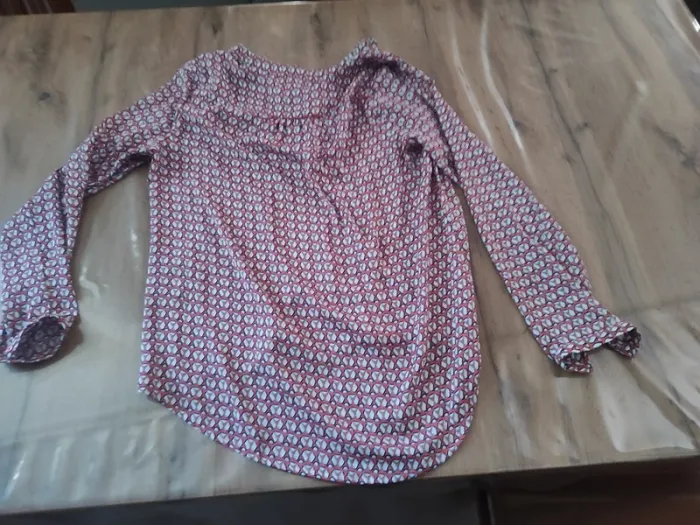 Blouse Promod – M – Rouge Imprimé – État : Excellent - photo numéro 2