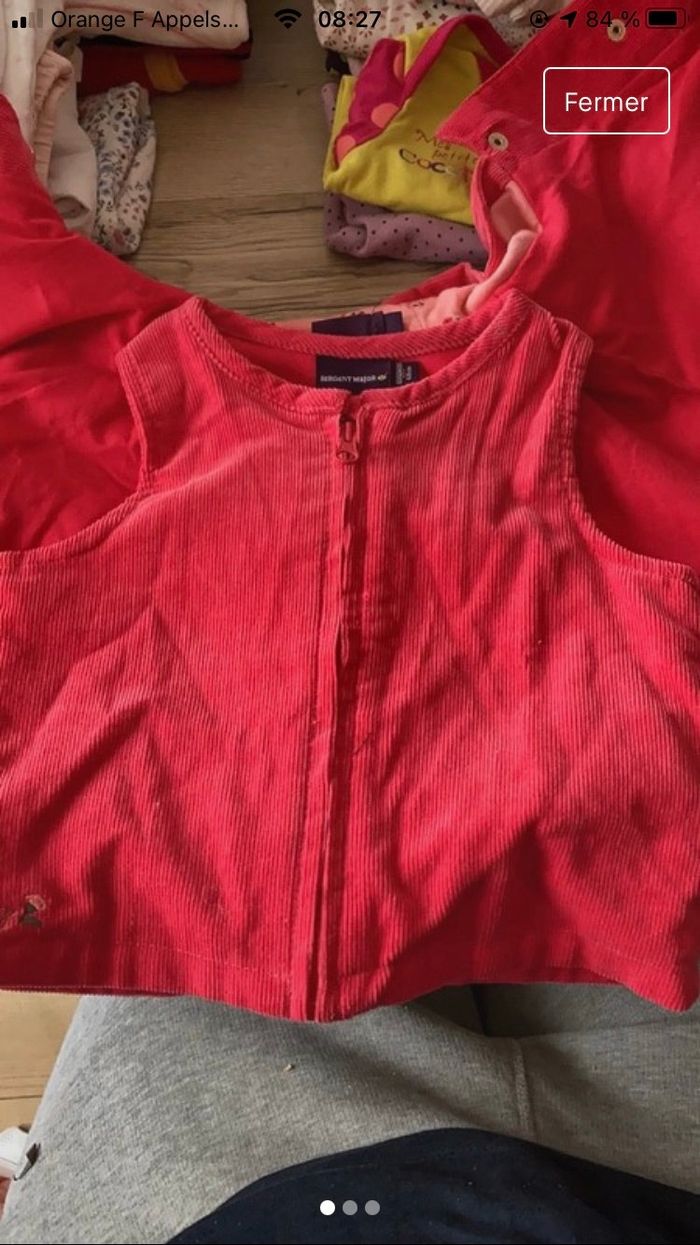 Manteau Cape rose velour - photo numéro 2