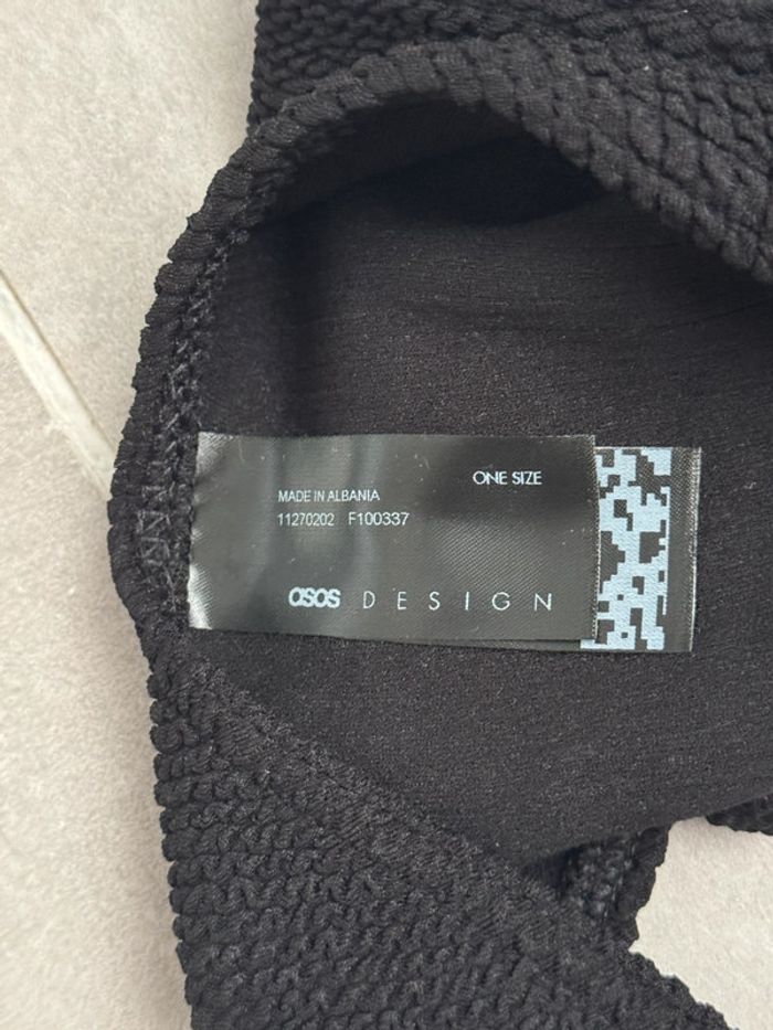 Maillot de bain 2 pièces noir Asos Design - photo numéro 8