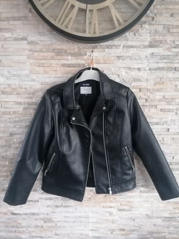 Veste simili cuir fille 12ans Kiabi 