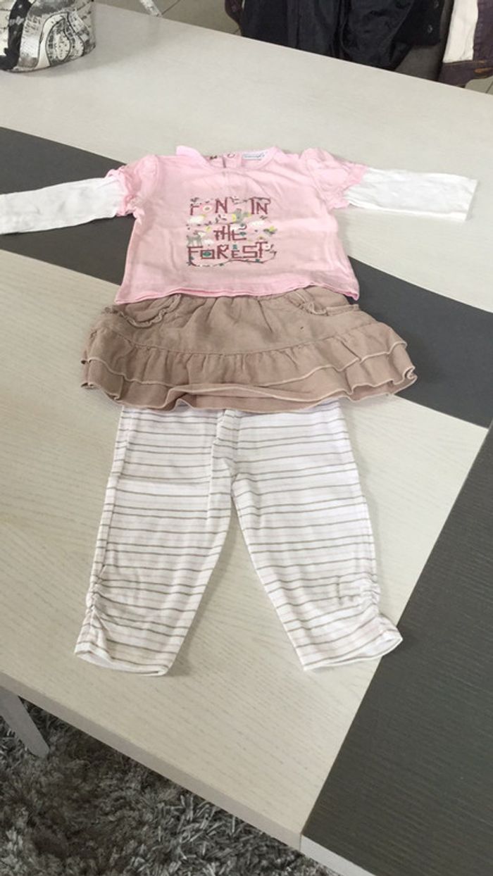 Ensemble pastel 3 pièces 12m