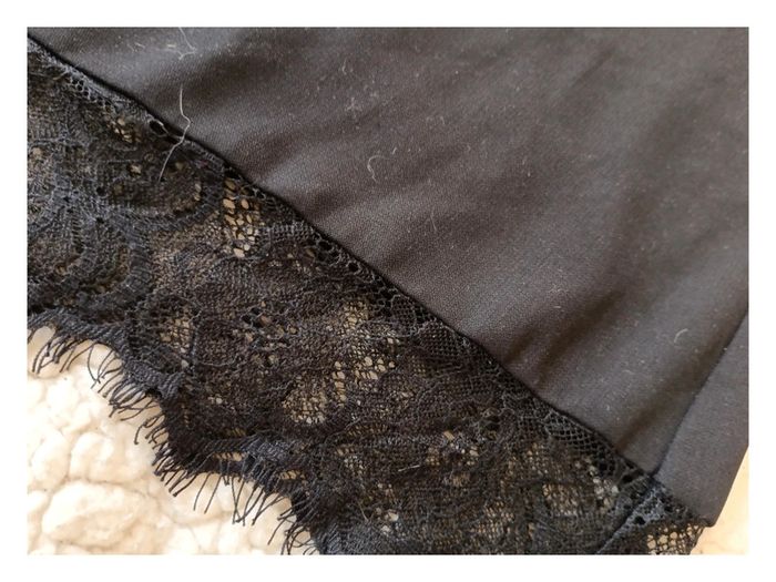 Caraco noir dentelle – minimaliste et féminin Only you cute sexy nuisette -- - photo numéro 3