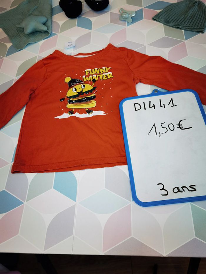 D1441 - tee-shirt garçon 3 ans - photo numéro 3